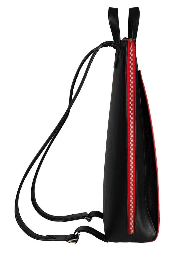 Urban laptop backpack - Black/Red from CANUSSA