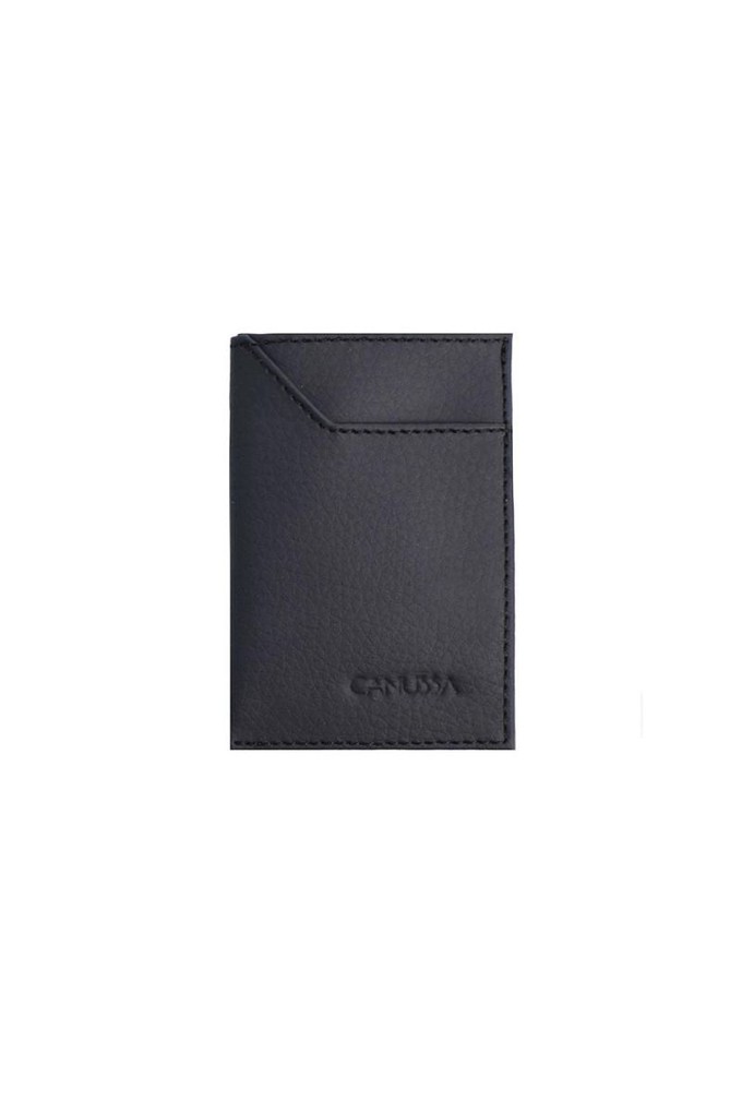 Persimmon slim card holder - Black from CANUSSA