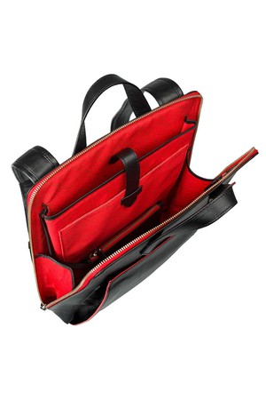Urban laptop backpack - Black/Red from CANUSSA