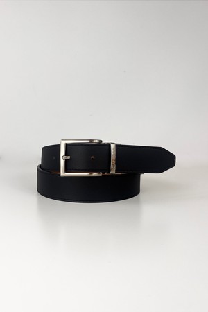 Reverse reversible belt – Black/Hazelnut from CANUSSA