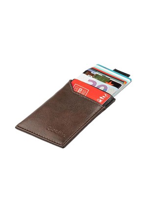 Slim Card holder - Brown/Black from CANUSSA