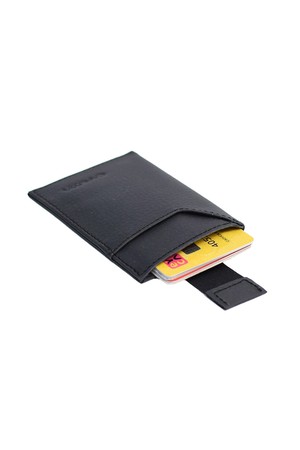 Persimmon slim card holder - Black from CANUSSA