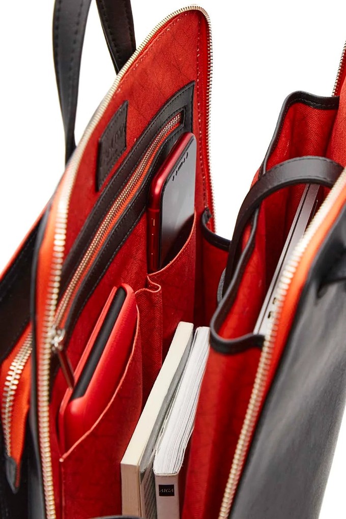 Urban laptop backpack - Black/Red from CANUSSA
