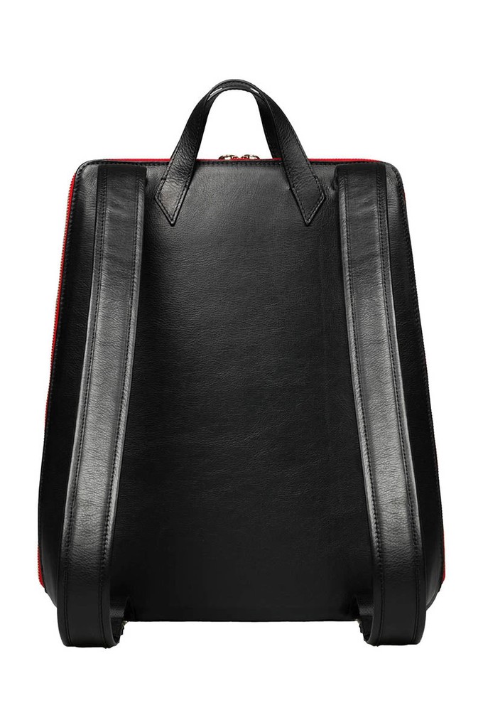 Urban laptop backpack - Black/Red from CANUSSA