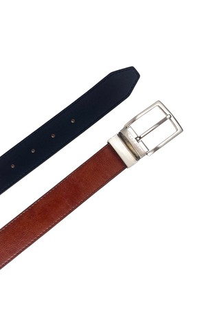 Reverse reversible belt – Black/Hazelnut from CANUSSA
