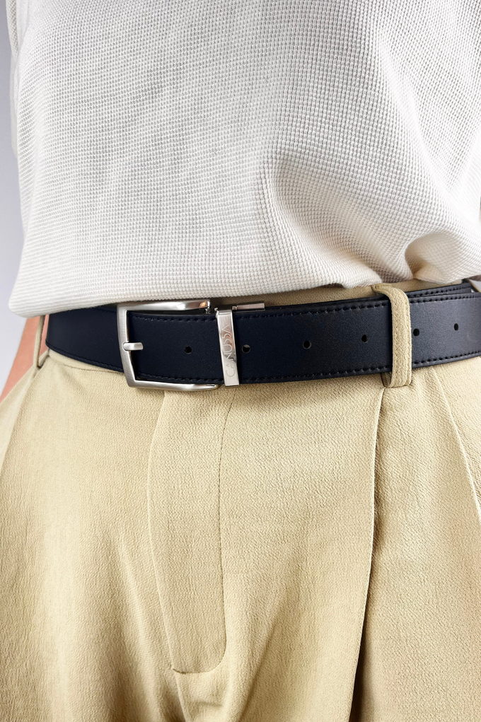 Reverse reversible belt – White/Black from CANUSSA