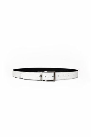 Reverse reversible belt – White/Black from CANUSSA