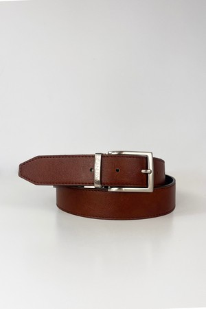 Reverse reversible belt – Black/Hazelnut from CANUSSA