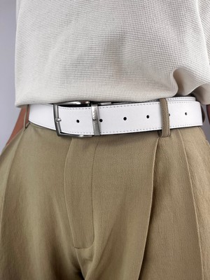Reverse reversible belt – White/Black from CANUSSA