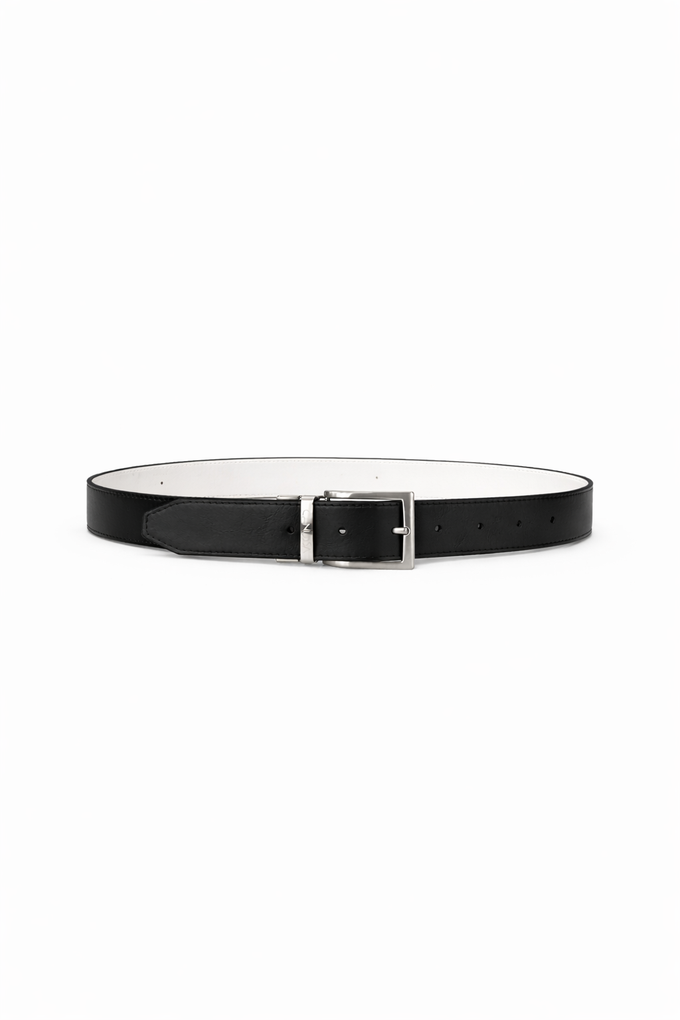 Reverse reversible belt – White/Black from CANUSSA