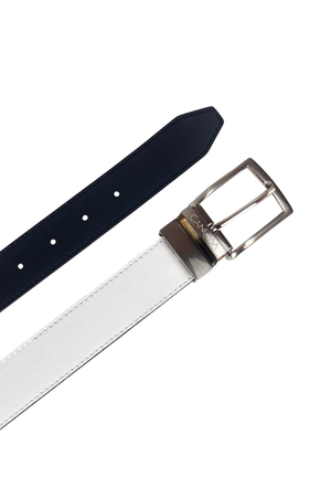 Reverse reversible belt – White/Black from CANUSSA