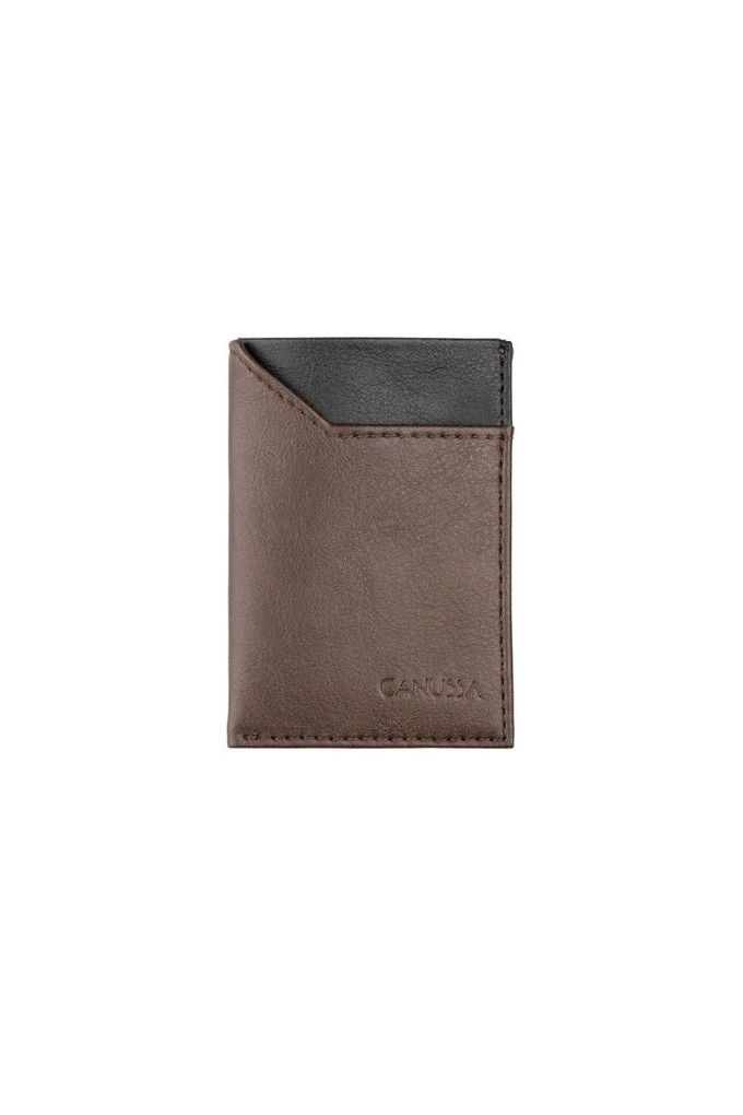 Slim card holder - Brown/Black from CANUSSA