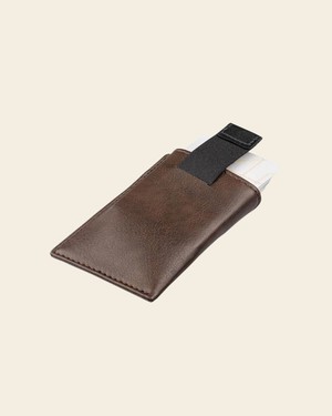 Waterproof slim card holder - Brown/Black from CANUSSA