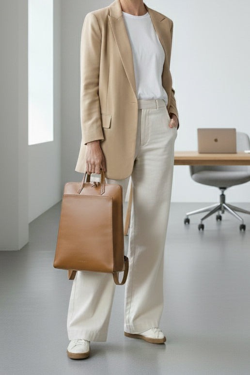 Urban laptop backpack - Camel from CANUSSA