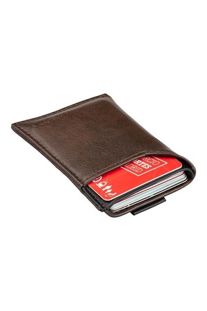 Slim card holder - Brown/Black from CANUSSA
