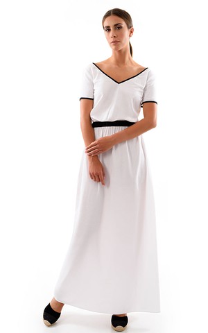 White Maxi Summer Dress from Cat Turner London