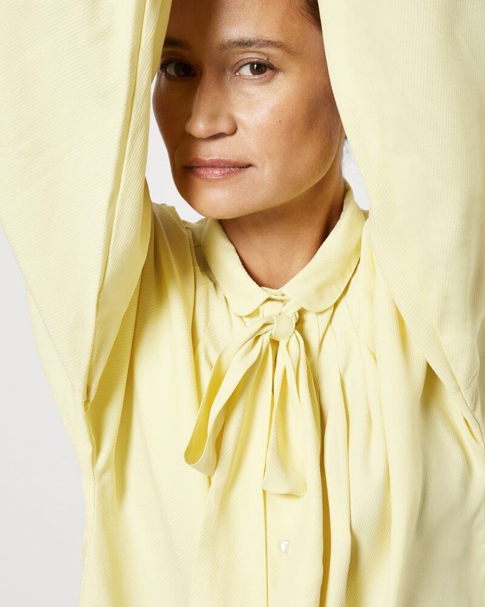 Bow Blouse Structured tencel from Charlie Mary