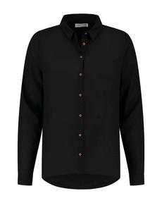 Michelle Shirt Black Tencel via Charlie Mary