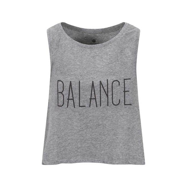Grey Steady Balance Crop from chaYkra