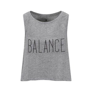 Grey Steady Balance Crop from chaYkra