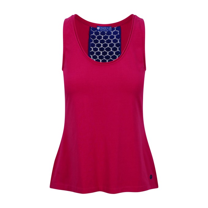 Magenta Contrast Chic Tank from chaYkra