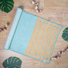 Ayurvedic Cotton Yoga Mat (Turquoise) via chaYkra