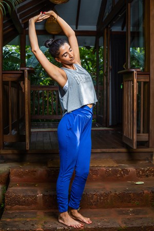 Grey Steady Balance Crop from chaYkra
