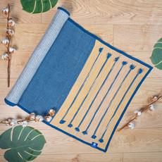 Dark Blue Ayurvedic Cotton Yoga Mat via chaYkra
