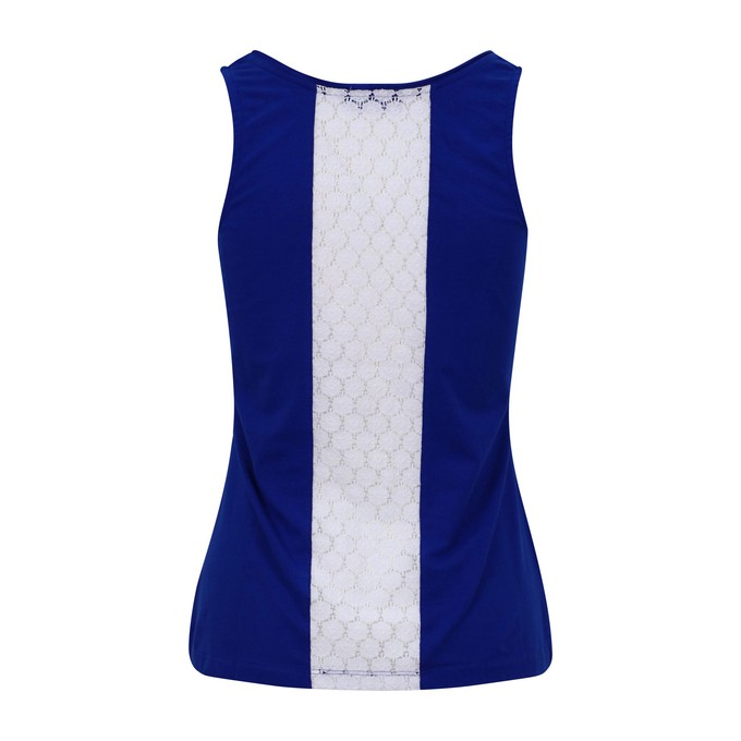 Blue Contrast Chic Tank from chaYkra