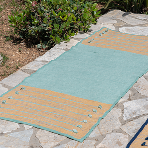 Ayurvedic Cotton Yoga Mat (Turquoise) from chaYkra
