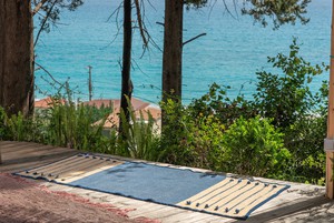 Ayurvedic Cotton Yoga Mat (Dark Blue) from chaYkra