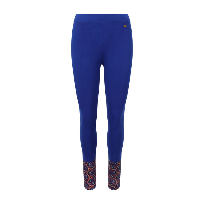 Adorned Ankle Leggings Blue from chaYkra