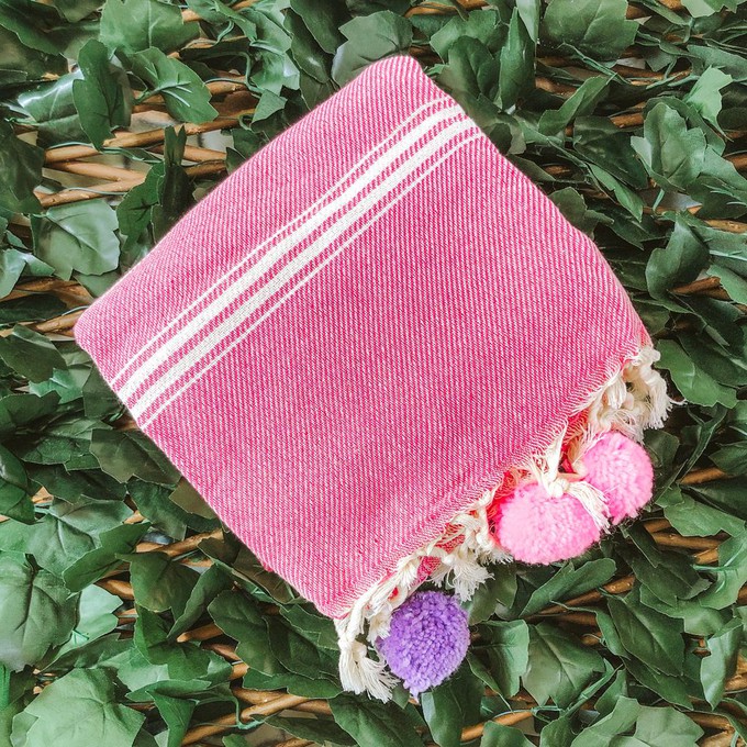 Chill Pink Turkish Towel from Chillax