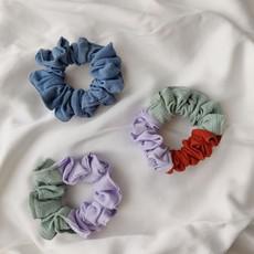 Pack of Three Patchwork Scrunchies via Chillax