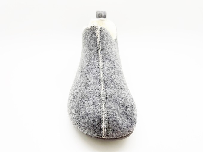 thies 1856 ® Slipper Boots light grey with Eco Wool from COILEX
