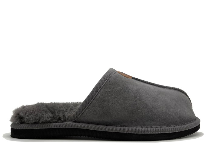 thies 1856 ® Sheepskin Grumpy Dad Slipper dark grey from COILEX