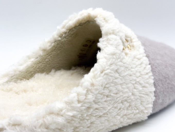 thies 1856 ® Organic Teddy Mix Slipper taupe from COILEX