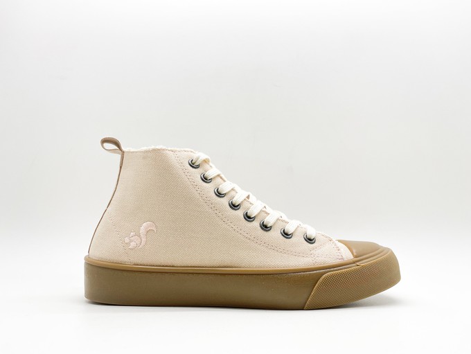 thies ® Organic Cotton Hi Sneaker vegan light peach from COILEX