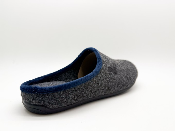 thies 1856 ® PET Piping Slipper vegan dark grey navy from COILEX