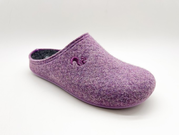 thies 1856 ® Recycled PET Slipper vegan aubergine (W/X) from COILEX