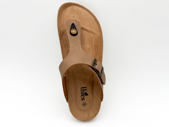 thies 1856 ® Eco Bio Thong Sandal vegan elephant grey (W/M/X) from COILEX