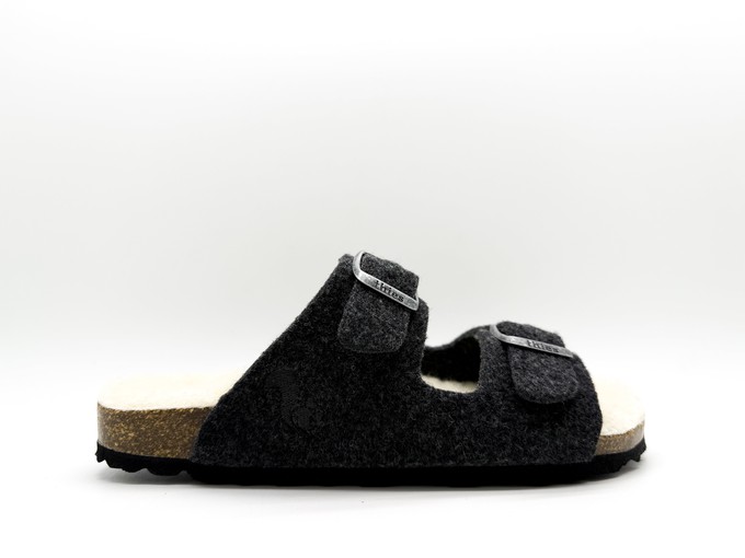thies 1856 ® Recycled Wool Sandal dark grey from COILEX