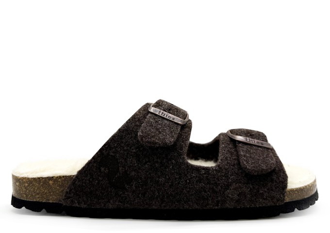 thies 1856 ® Recycled Wool Sandal marron from COILEX