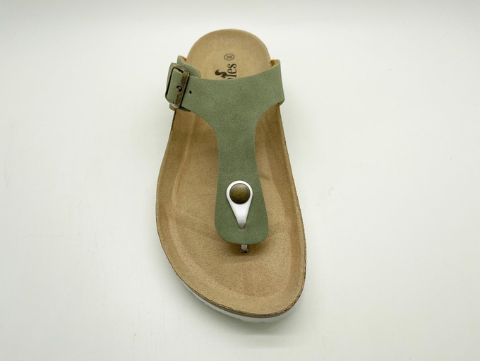 thies 1856 ® Eco Bio Thong Sandal vegan emerald from COILEX