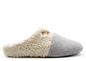 thies 1856 ® Organic Teddy Mix Slipper grey from COILEX