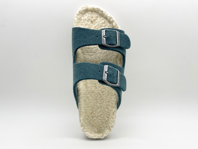 thies 1856 ® Recycled Plush PET Bio Sandal vegan olive from COILEX