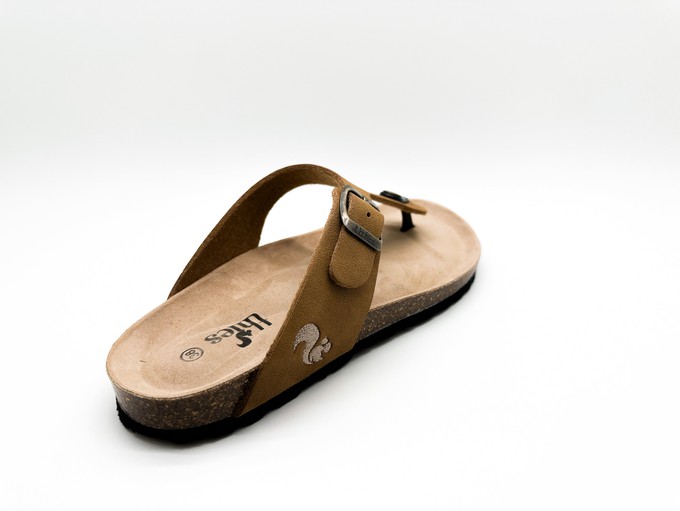 thies 1856 ® Eco Bio Thong Sandal vegan cognac (W/M/X) from COILEX