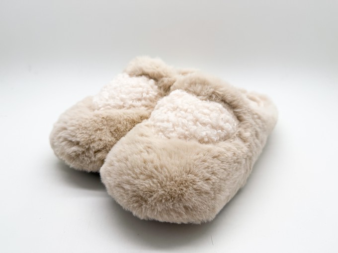 tthies 1856 ® Rec Teddy Heart Slipper vegan off white from COILEX