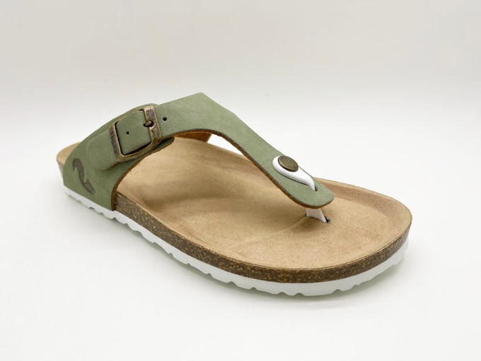 thies 1856 ® Eco Bio Thong Sandal vegan emerald from COILEX