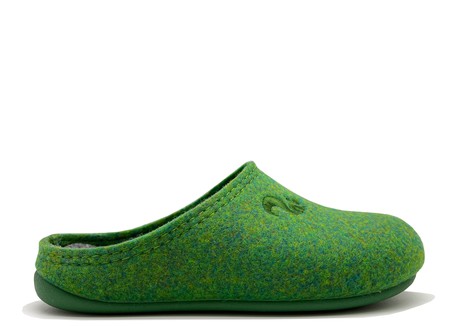thies 1856 ® Recycled PET Slipper Kids vegan verde green (K) from COILEX